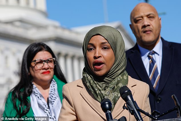 'Squad' member Rep.  Rep. Ilhan Omar is among those who condemned the comment.  She also protested against Biden during the speech about Israel's war in Gaza