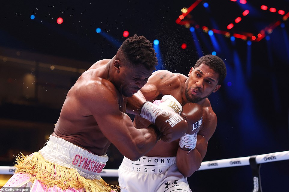 Joshua landed a huge right hook that landed flush on the Cameroonian's chin, in turn winning him the fight