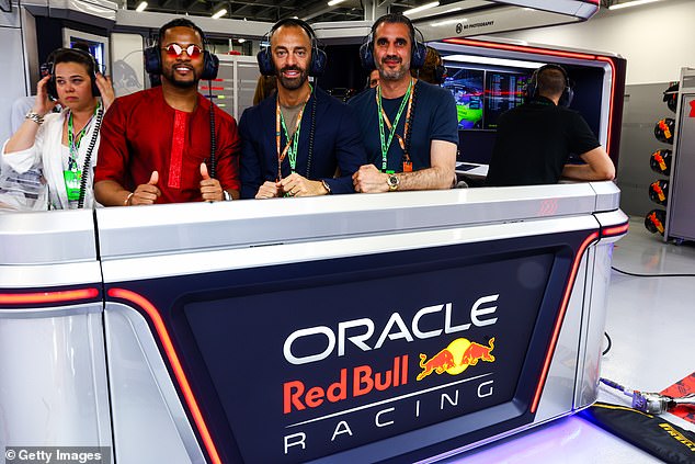 Patrice Evra checked into F1 and was a special guest in the Red Bull garage for qualifying