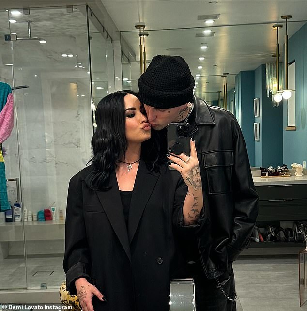 Demi is currently engaged to 32-year-old songwriter Jordan Lutes who she started dating in August 2022