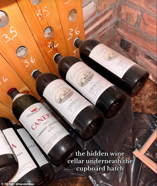 There was one hidden gem that made all the challenges worth the work: a wine cellar hidden under the hatch of their closet