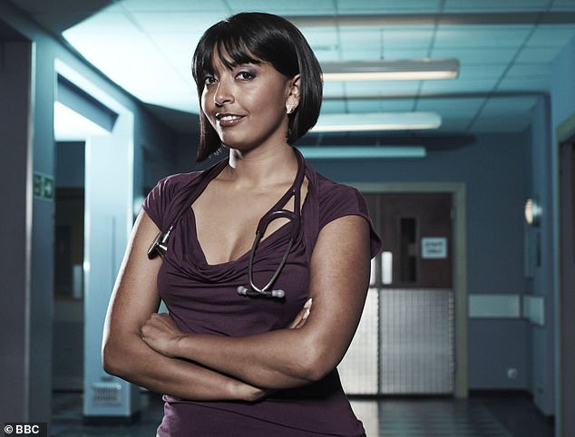 For Derek's final episodes, Casualty legends Sunetra Sarker (Zoe Hannah) and Ian Bleasdale (Josh Griffiths) return