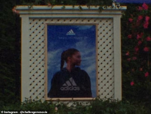 Her character is sponsored by Adidas and a quick photo of her is also shown on a poster for the sports company