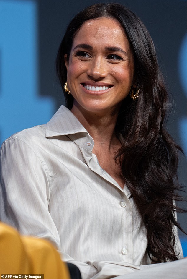 At the event, Meghan, Duchess of Sussex, was one of the keynote speakers and discussed her experiences with the media while pregnant with her two children Archie and Lilibet.