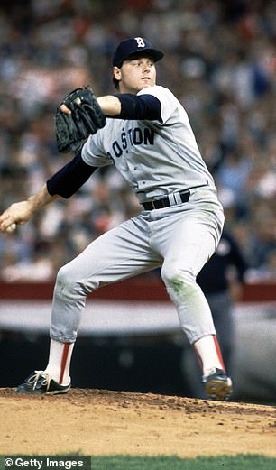 Clemens with the Red Sox in 1986