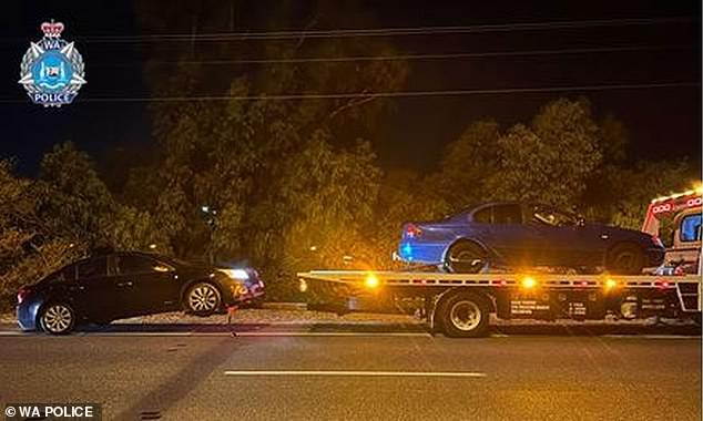 Twenty minutes earlier, police allegedly stopped two teenagers, aged 18 and 17, on the same road at 11.20pm, traveling 141km in a 70km zone.