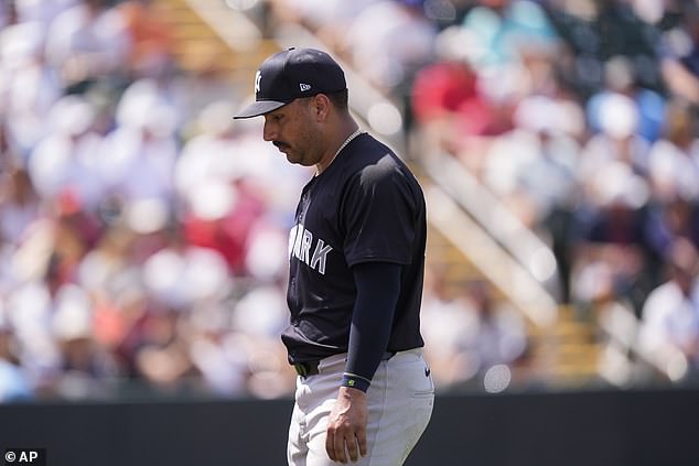 He allowed six earned runs and nine hits in 3.1 innings, and the Yankees lost 10–7