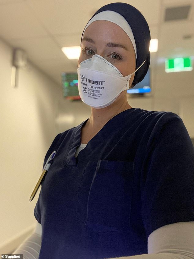 Ms Halvorsen was a registered nurse in 2017 and was on the frontline of the Covid outbreak, serving in the neurology and trauma unit at Westmead Hospital in Sydney