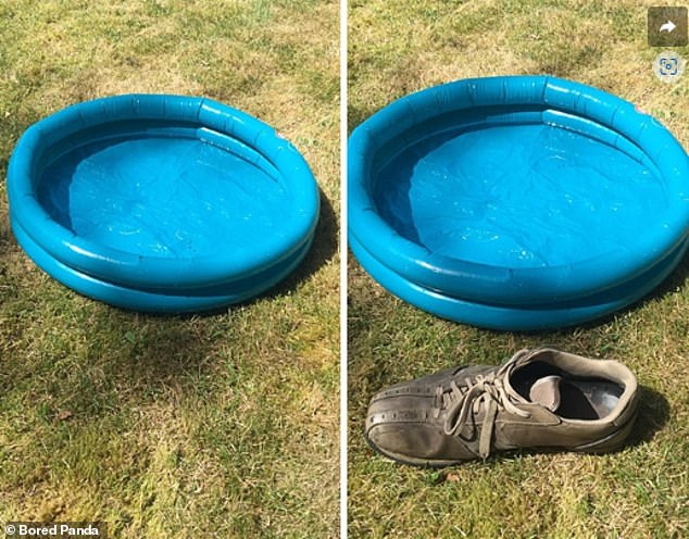 This cheap paddling pool looked quite big online, but in real life it is no bigger than a show