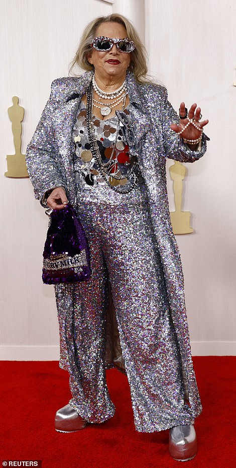 Composer Laura Karpman's stunning sequin-covered ensemble made it look like she was cosplaying as the Tin Man