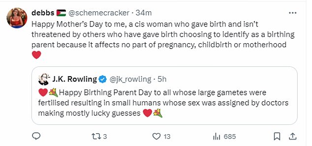 1710102808 658 JK Rowling sparks another Twitter spat with Mothers Day post