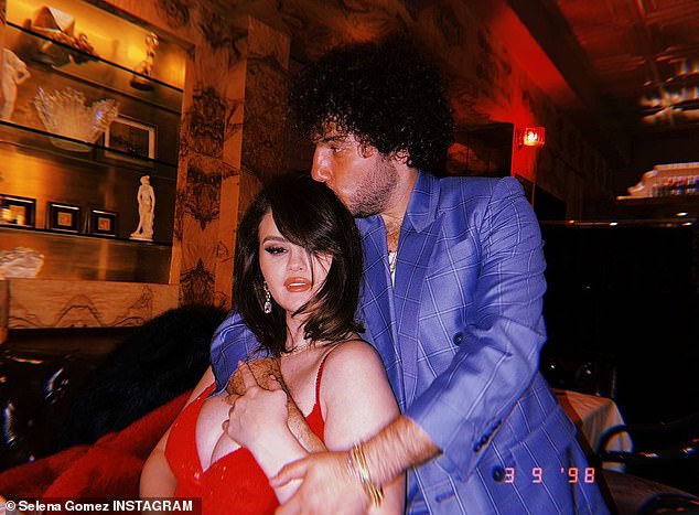 The Hands To Myself singer was also accompanied on her night out by her boyfriend of several months, Benny Blanco