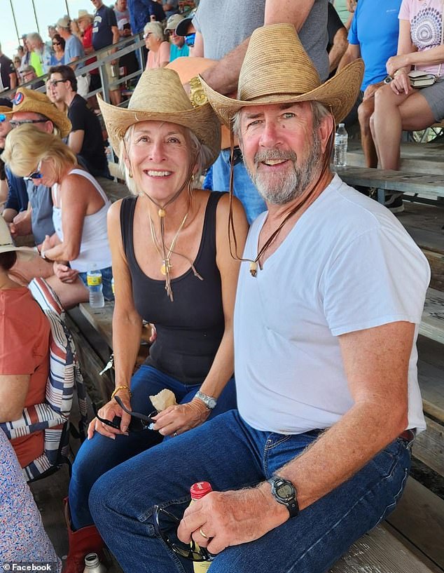 Hendry and Brandel, (pictured), who are in their sixties, live aboard the ship, named 'Simplicity', and enjoyed a unique trip they had been planning for twelve years