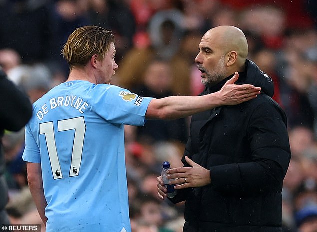 The Belgian midfielder was taken off the field in the second half and raged at boss Pep Guardiola