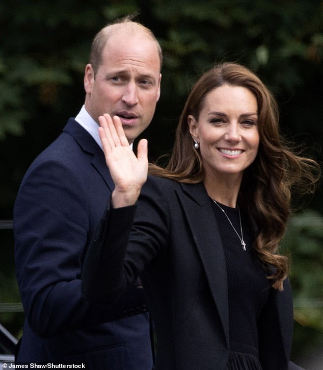 Kate left hospital on January 29 and returned to Adelaide Cottage in Windsor to be reunited with her children almost two weeks after the operation.  Pictured: Kate and William in September 2022