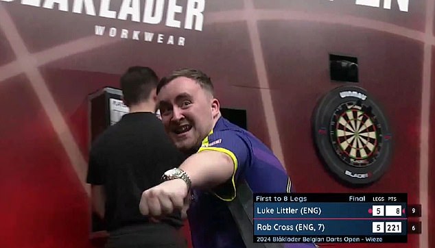 Littler defeated Rob Cross in the final after hitting a nine-darter to claim his third professional title