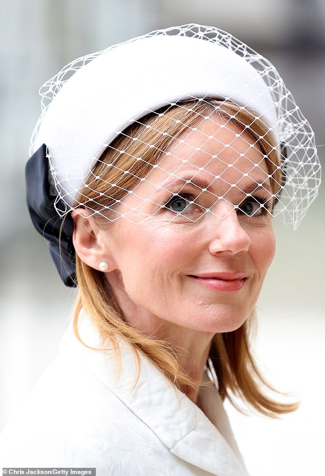 Halliwell smiled as she walked up the steps of Westminster Abbey this afternoon