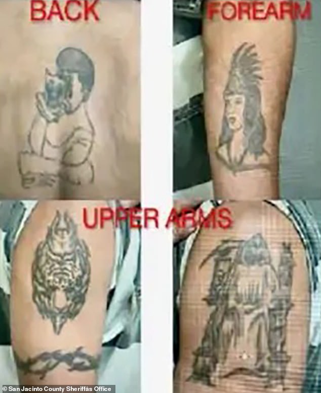 Oropesa had several tattoos dedicated to the 'Death Cult of Santa Muerte'.  After the massacre, a shrine honoring the cult was found in his room