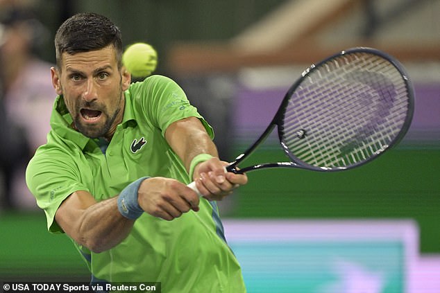 Djokovic huffed and puffed against the 20-year-old Italian, but could not get past him