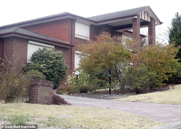 Police and forensic officers remained at the home on Tuesday morning after a crime scene was discovered