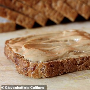 27 - Is this a real slice of peanut butter on toast?  Or is it AI generated