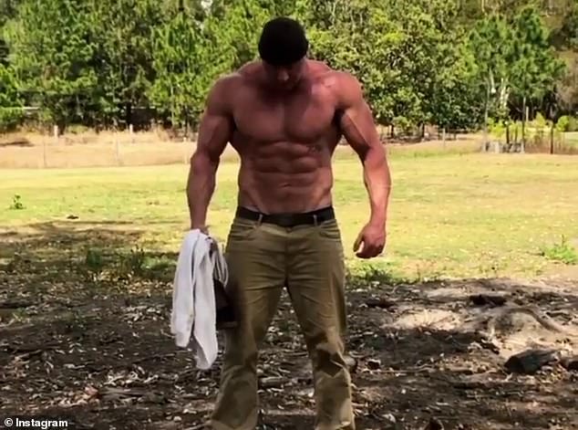 The Australian is usually seen in work clothes rather than typical gym clothes, admitting this is purely more practical and suits his life when working on a site