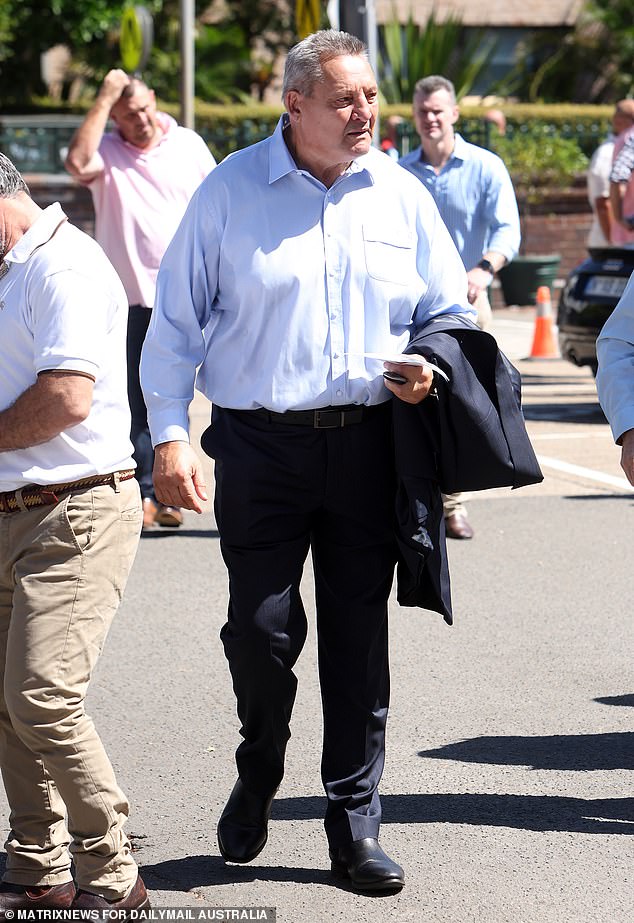 The great NRL commentator Steve 'Blocker' Roach was among the mourners