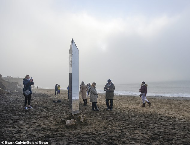 In 2020, another monolith was spotted on Compton beach on the Isle of Wight