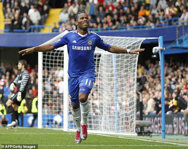 Drogba then switched to number 11 as he scored 164 goals in 381 in all competitions for Chelsea