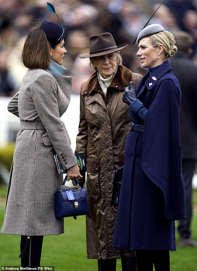 Zara and Natalie had a light-hearted chat as they enjoyed the day out in Cheltenham