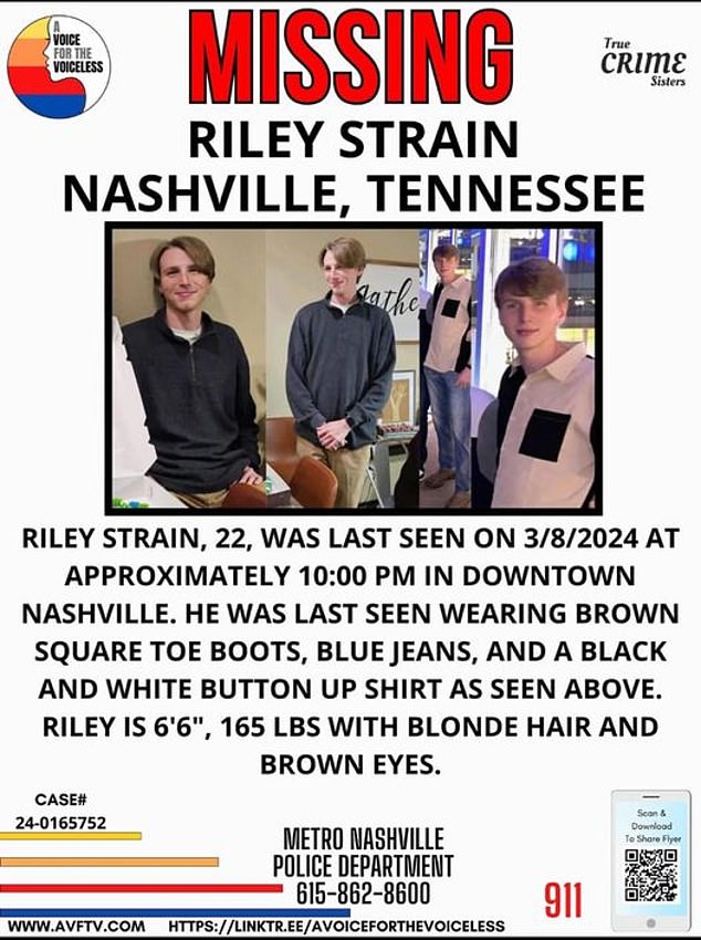 Riley has been missing since Friday evening and his concerned friends and family have shared photos of him on social media in the hope that someone with information will come forward.