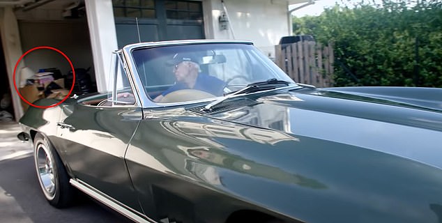 Biden recalled moving boxes around his garage to gain access to his classic Corvette.  He could also clearly remember that there was a folder with materials on the car, a gift from his father