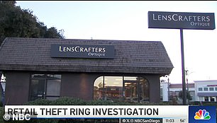 LensCrafter stores in California were among those targeted