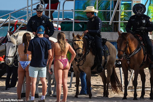 Police tried to maintain order as Fort Lauderdale Beach became a spring break hotspot