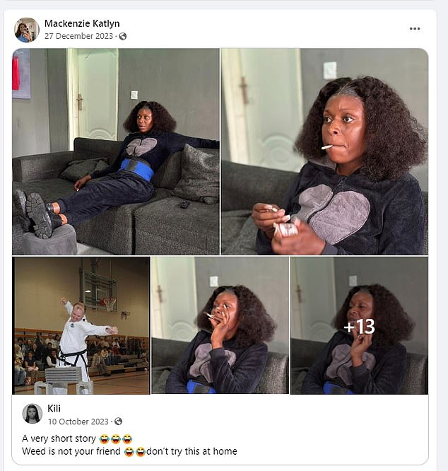 Two months after she allegedly caused her son's death by co-sleeping while high, she posted a meme about weed 'not being your friend'