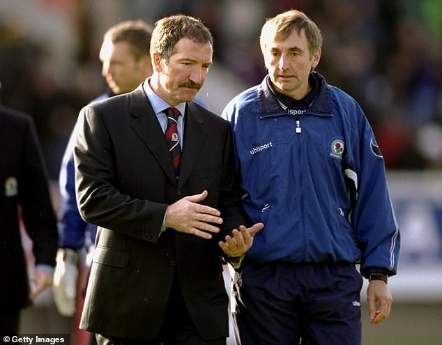 Parkes (right), a much-loved assistant to Graeme Souness at Blackburn, has had a difficult few years since his dementia diagnosis