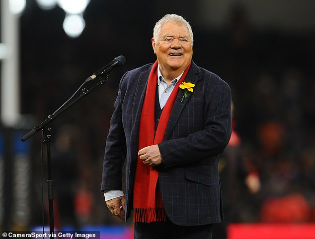 Max Boyce (pictured) was in his element as he entertained the crowd ahead of last weekend's entertaining Six Nations match between Wales and France at the Principality Stadium