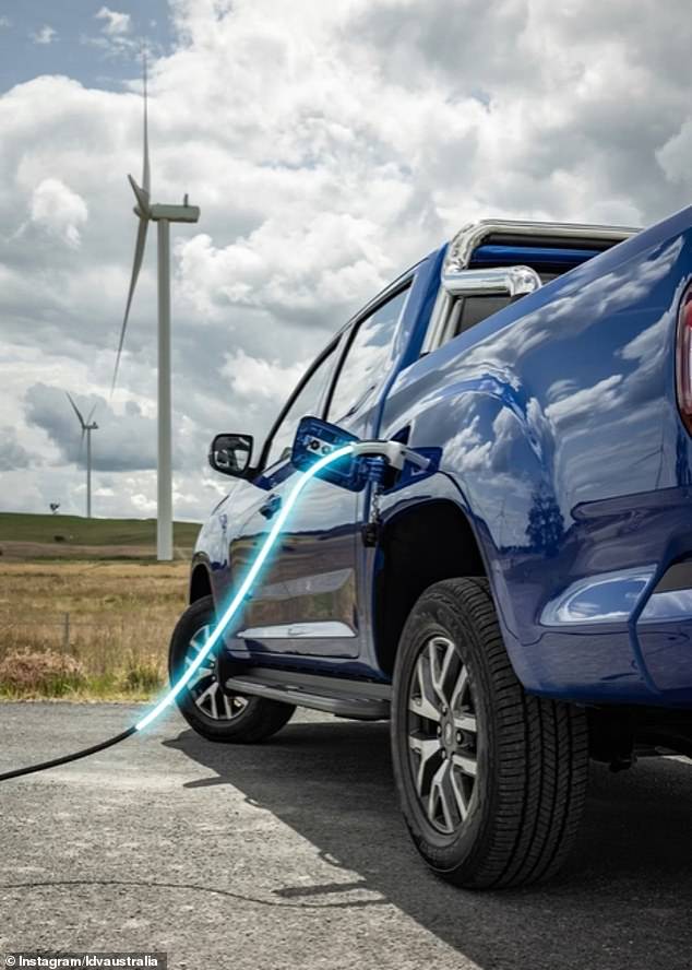 There's now only one ute available in Australia with a fully electric motor: the Chinese-built eT60 (pictured), which sells for $92,990 and can tow just one tonne, rather than 3.5 tonnes like the best-selling Ford Ranger, Toyota HiLux and Isuzu D-Max diesels