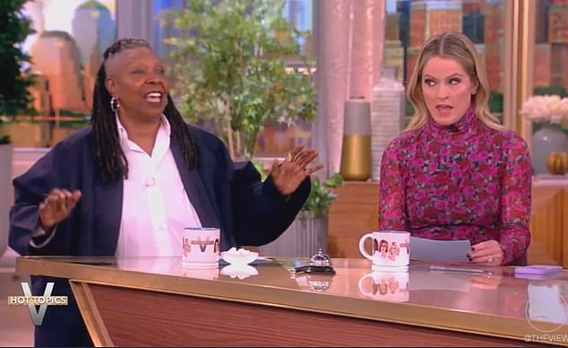 Whoopi was determined to have the final say on the subject, while Sara kept repeating that she was 'worried' about Kate