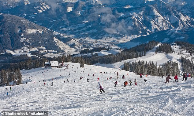 Ski resorts in the Australian Alps (pictured) could no longer be economically viable as the number of days with snow cover could fall below 100 days