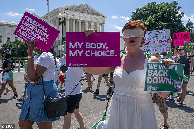 The storm of legislation comes more than a year after the conservative-dominated Supreme Court overturned the landmark 1973 case, sparking protests across the country