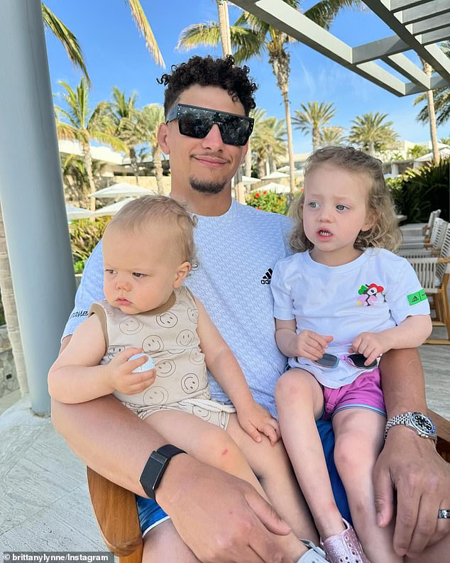 The Mahomes family enjoyed a vacation in Mexico a month after the Chiefs' Super Bowl victory