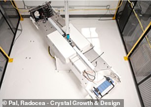 A new paper by two researchers for Varda, published Thursday in the journal Crystal Growth & Design, used a ground-based centrifuge (above) to track which crystalline structured drug molecules are most sensitive to gravity.