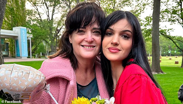 While the Hamas terrorists invaded their room, Judith (left) did not forget to bring some colorful pencils and sing songs to keep Natalie (right) calm