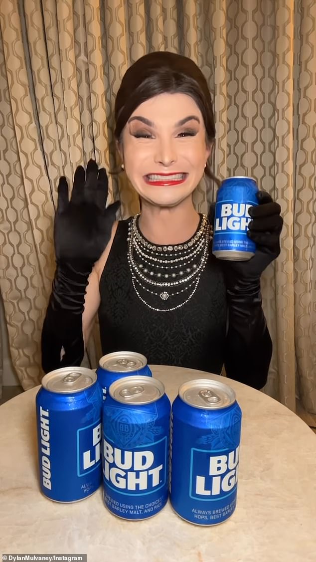 In April last year, Mulvaney posted to Instagram a photo of a special can of Bud Light that was sent to her by beer to celebrate 