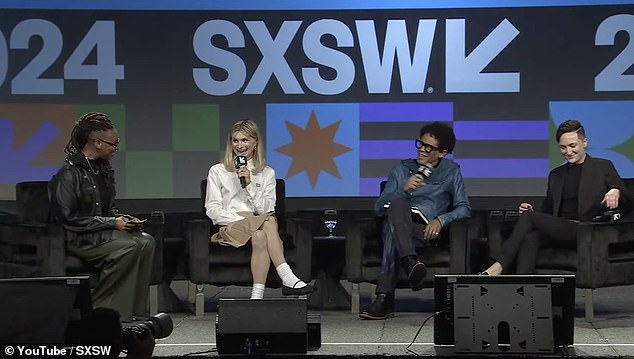 The panel was hosted by Kelley Robinson, president of the Human Rights Campaign (left), the nation's largest civil rights organization serving LGBTQ people.  Also appearing were Aaron Walton, founder of advertising agency Walton/Isaacson, and Jo Yurcaba, a non-binary reporter at NBC News