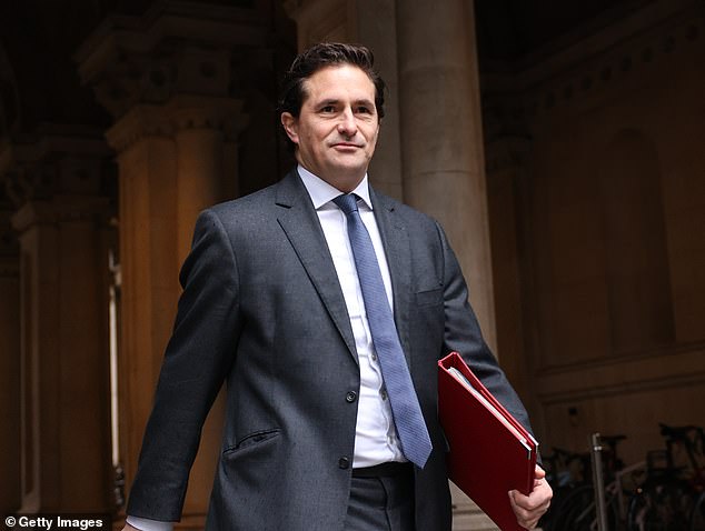 Johnny Mercer, Secretary of State for Veterans Affairs, told the Mail: 'This government is doing more than ever before to support our veterans, but it is vital that veterans know they will be heard when they speak out.'  Mr Mercer is pictured arriving at Downing Street on March 12