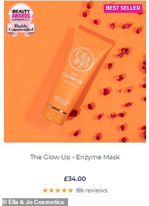 Cat gushed: 'The Glow Up Enzyme Mask is my absolute favorite from the whole range'