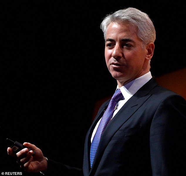 Hedge fund investor Bill Ackman, 57, (pictured in 2017) has contributed $10,000 to a GoFundMe campaign in support of Kaylee Gain, a partner at Pershing Square Capital Management, LP confirmed to DailyMail.com