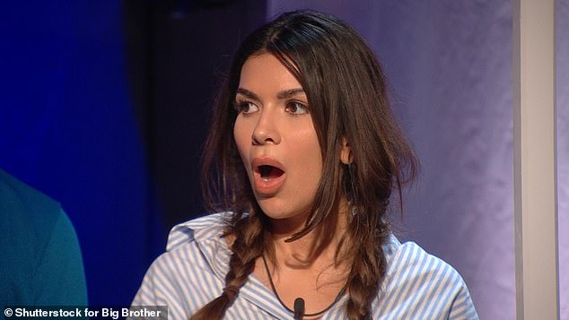 The former X Factor judge will face Ekin-Su Culculoglu (pictured), David Potts, Fern Britton and Levi Roots in the public vote ahead of a double live eviction on Friday